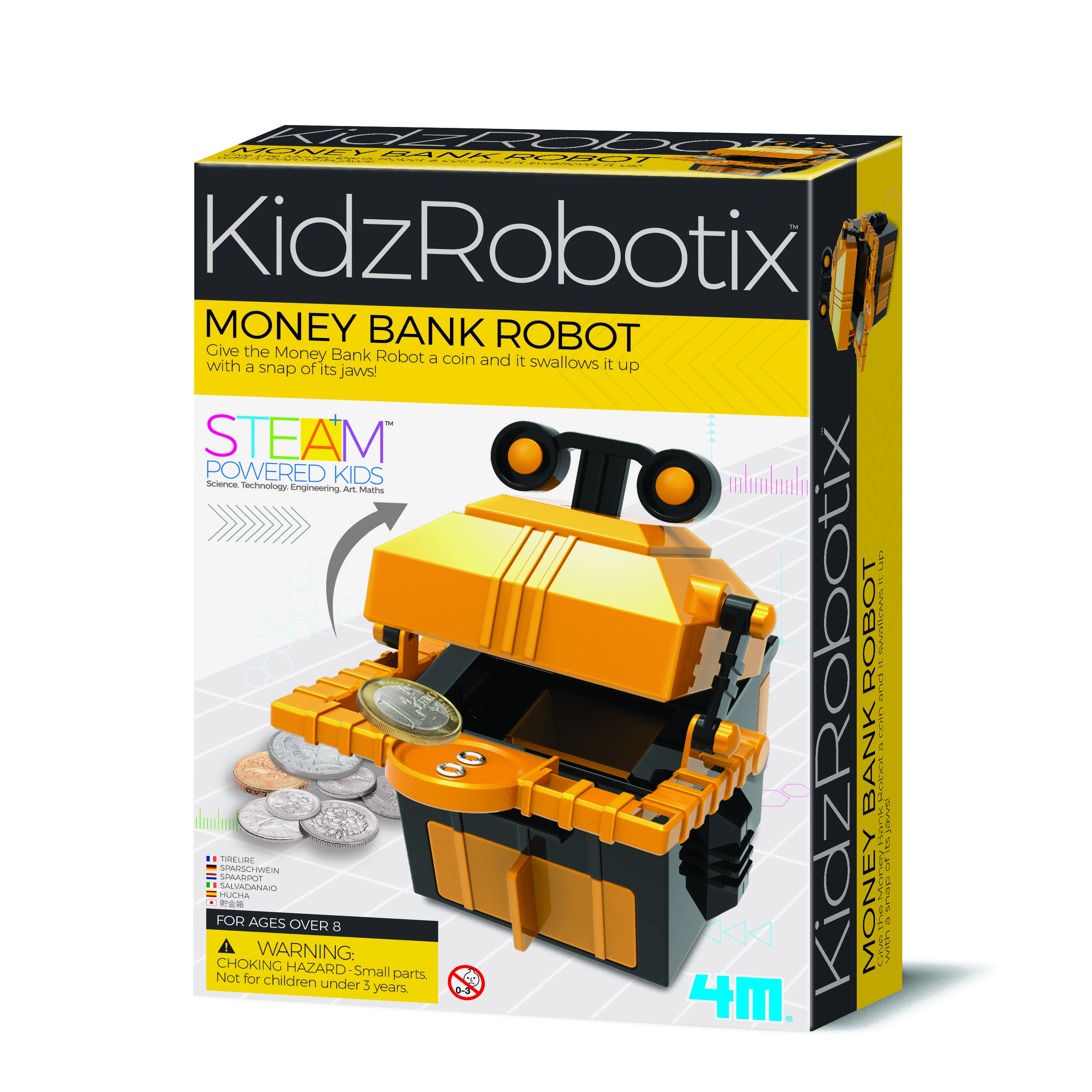 4M - KidzRobotix DIY rinkinys robotas-taupyklė
