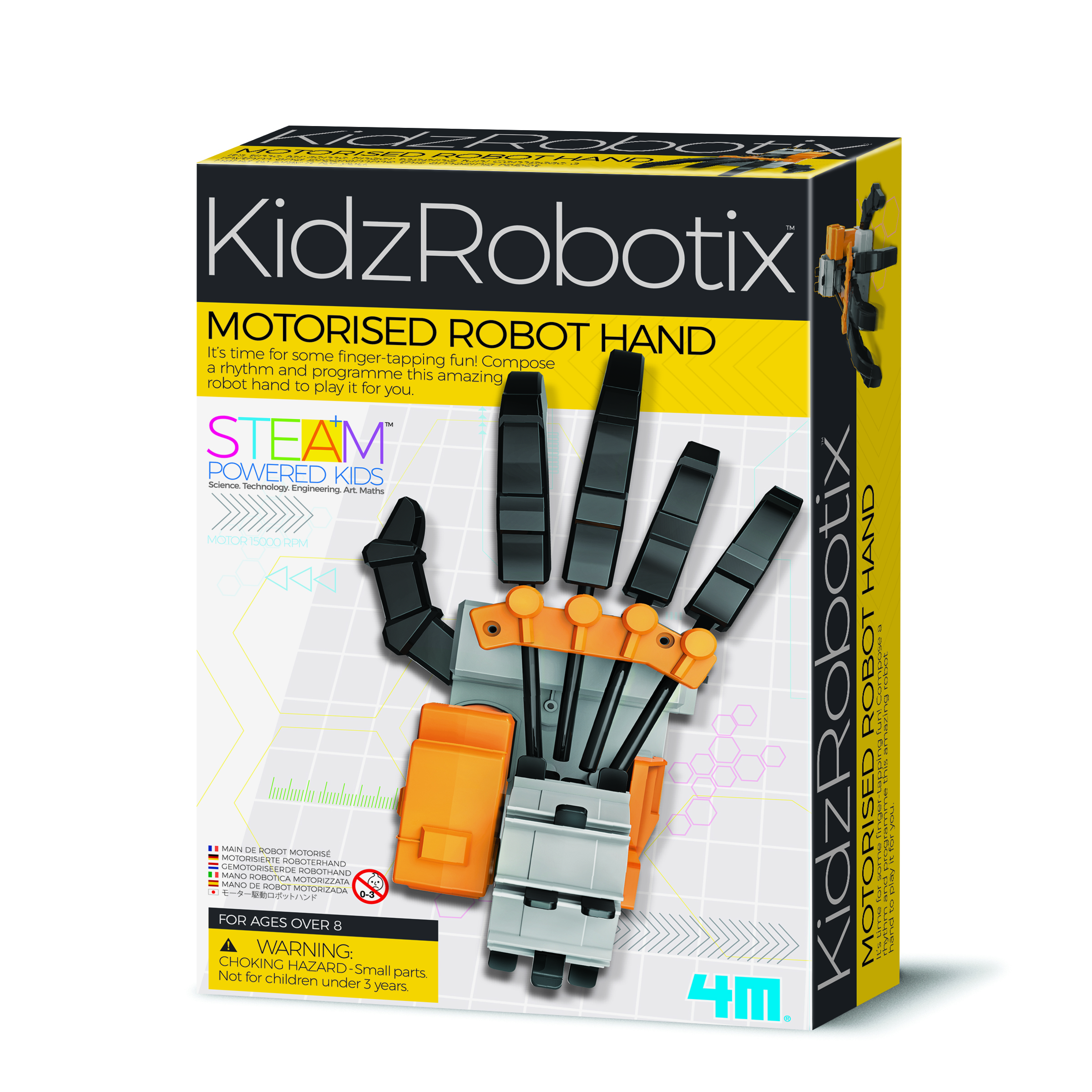 4M - KidzRobotix rinkinys „Motorizuota roboto ranka“