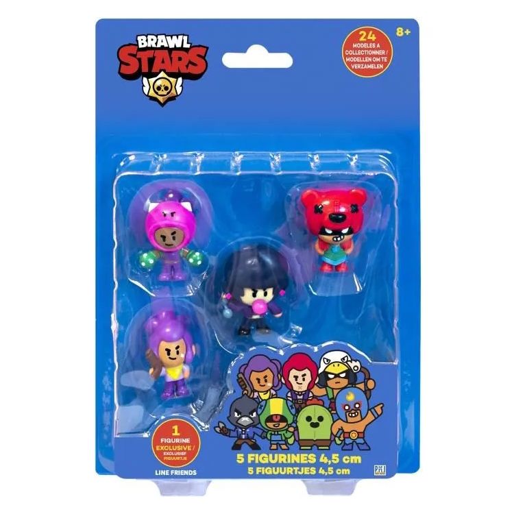 Brawl Stars Žaislinių figūrėlių rinkinys 5 vnt