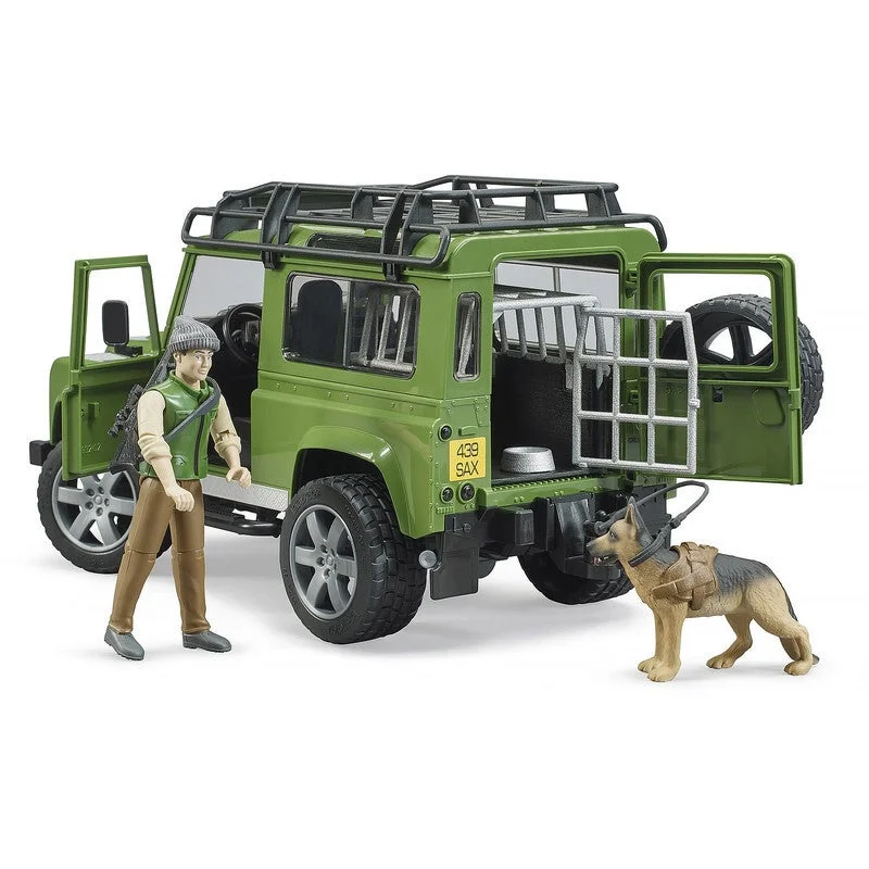 Bruder – Automobilis Land Rover Defender su miškininku ir šunimi, 02587 - Image 2