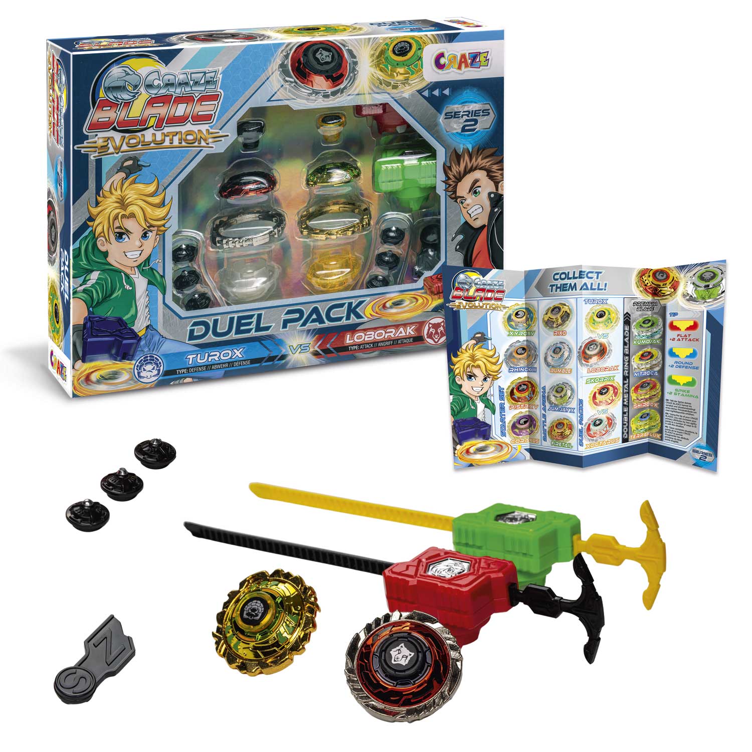 Craze - Blade Turox vs. Loborak suktukų su paleidėjais rinkinys - Image 2