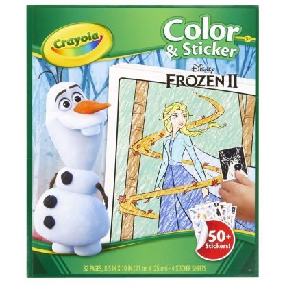 Frozen II Crayola spalvinimo knygelė su lipdukais Ledo šalis