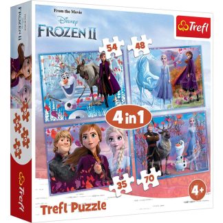 Frozen II Dėlionių rinkinys 4 viename