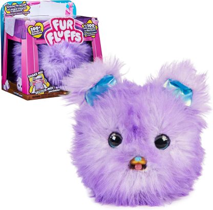 Furfluffs žaislas Interaktyvus kačiukas-kamuoliukas violetinis