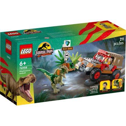 Jurassic World Dilofozauro pasala, Lego
