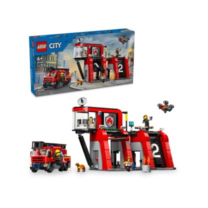 LEGO City Gaisrinė su ugniagesių sunkvežimiu