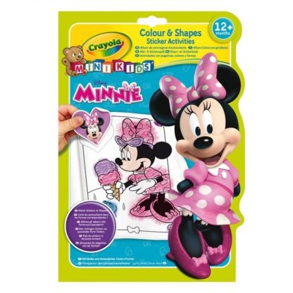 Mickey Mouse - Crayola spalvinimo knygelė su lipdukais Pelytė Minė