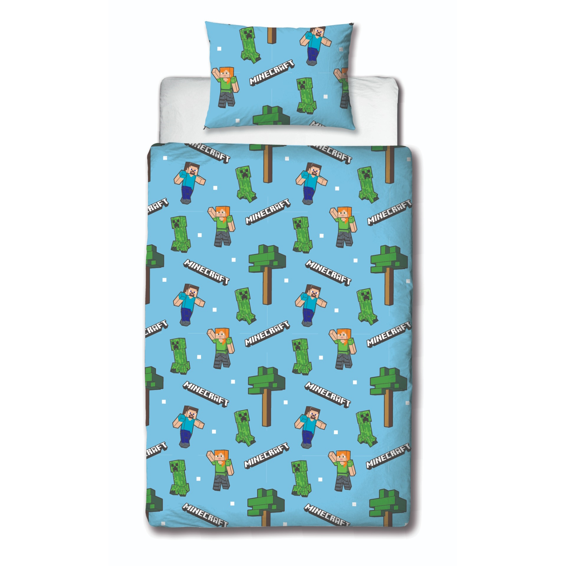 Minecraft - Patalynės komplektas - 140x200 cm, 2 dalių - Image 2