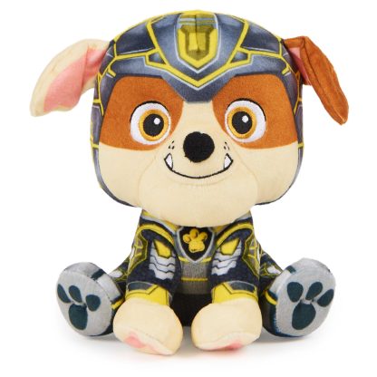 Paw Patrol Mighty Pups pliušinis žaislas šuniukas Rubble 22cm