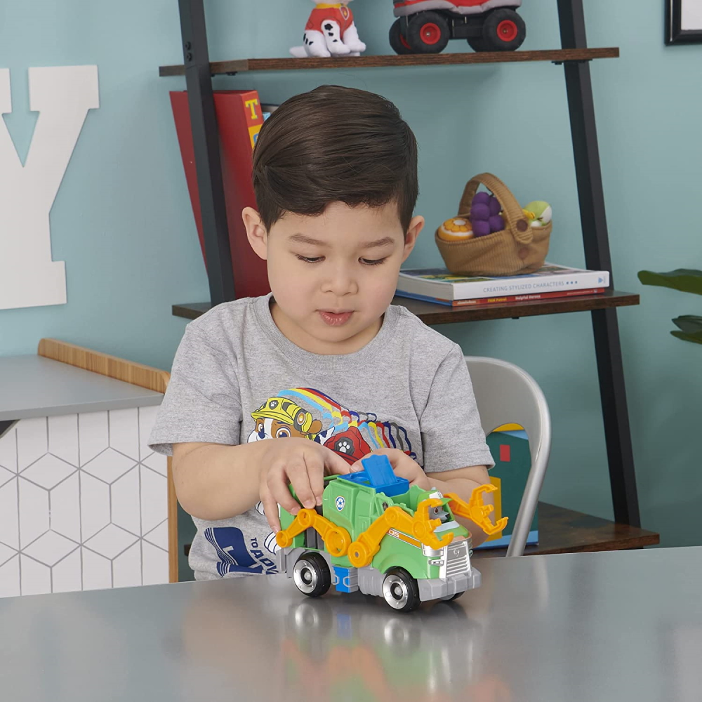 Paw Patrol - Rocky Deluxe Movie transporto priemonė - Image 4