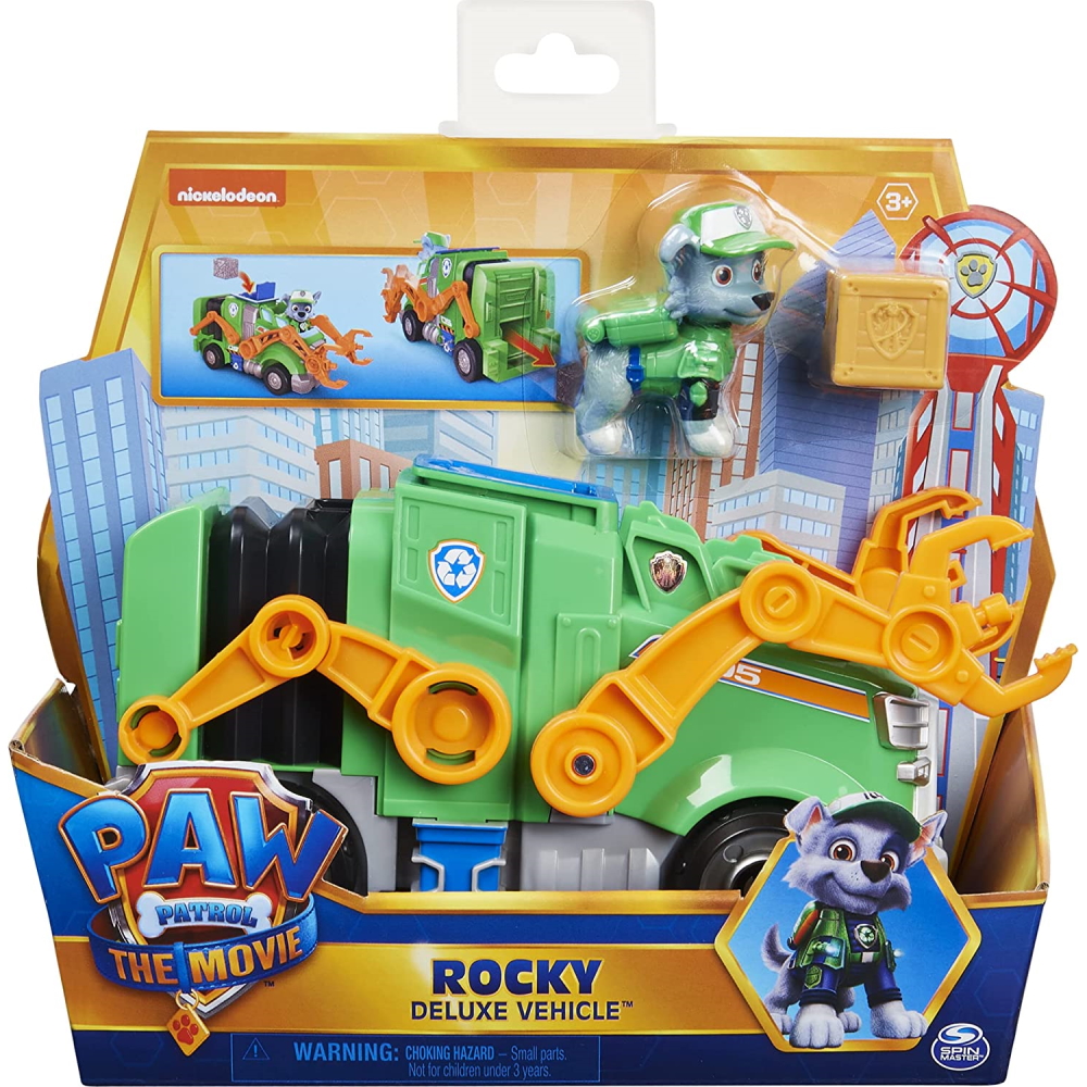 Paw Patrol - Rocky Deluxe Movie transporto priemonė