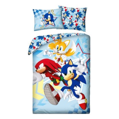 Sonic The Hedgehog – Dvipusis patalynės komplektas – 140×200 cm, 2 dalių