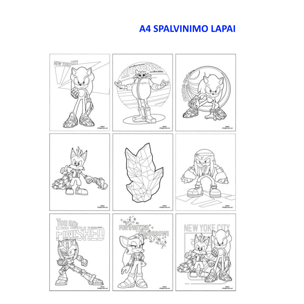 Sonic The Hedgehog - Piešimo rinkinys Ežiukas Sonikas - Image 3