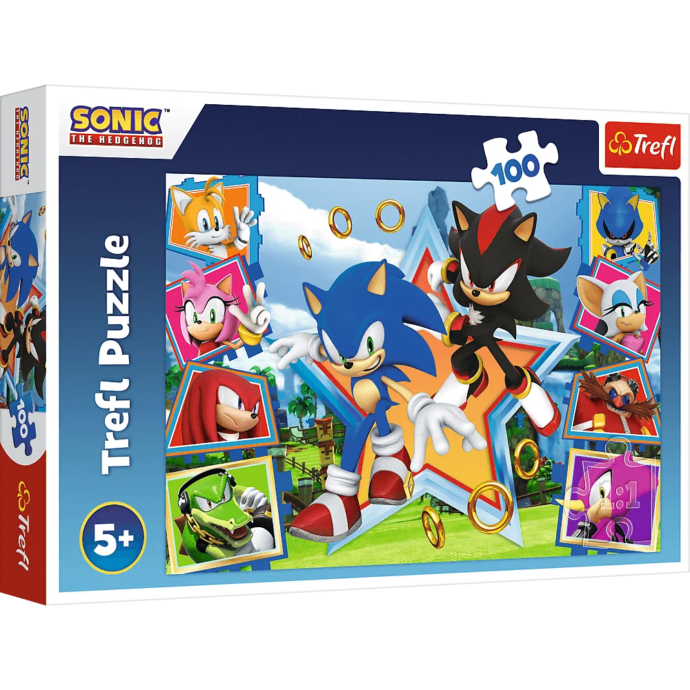 Sonic the Hedgehog Dėlionė ežiukas Sonikas 100 dalių