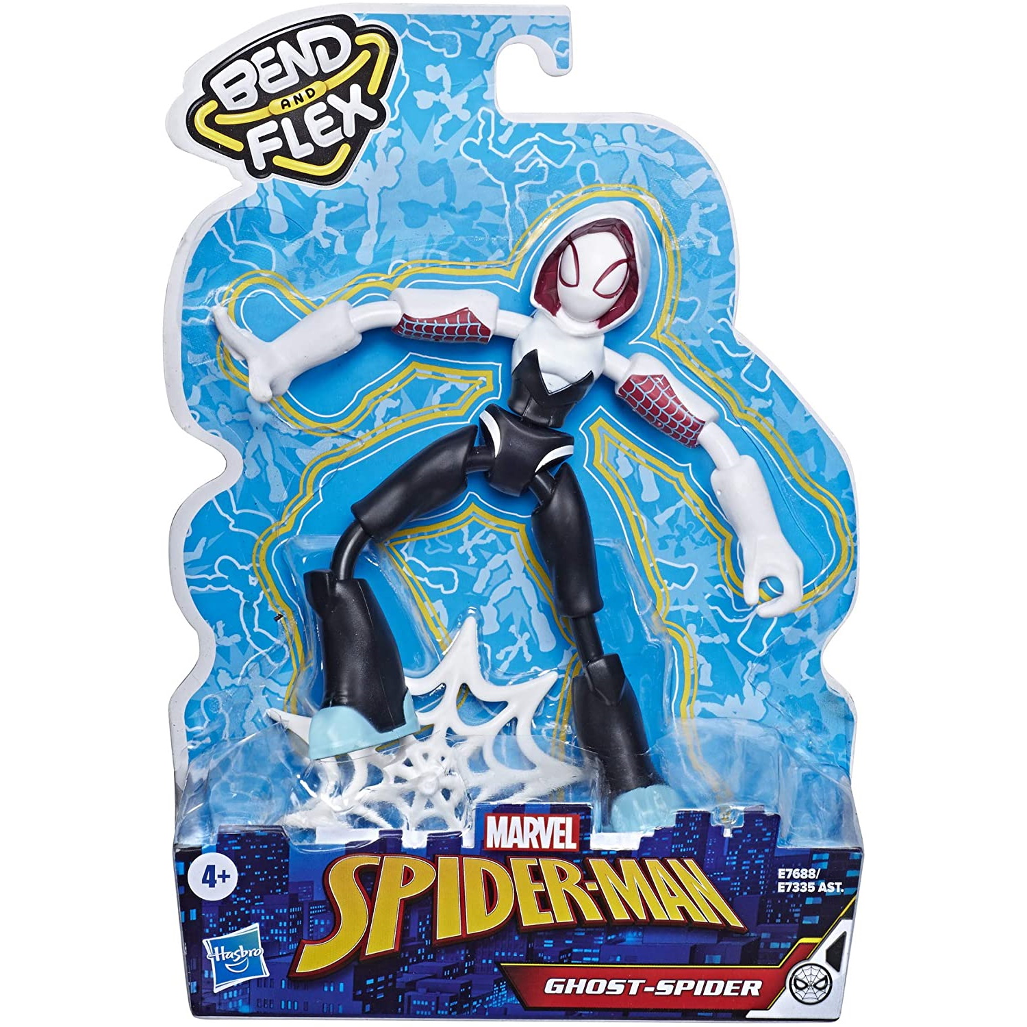 Spider Man Žmogaus voro herojaus figūrėlė Ghost Spider