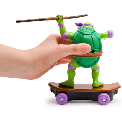 TMNT Vėžliuko nindzės figūrėlė Donatello su riedlente