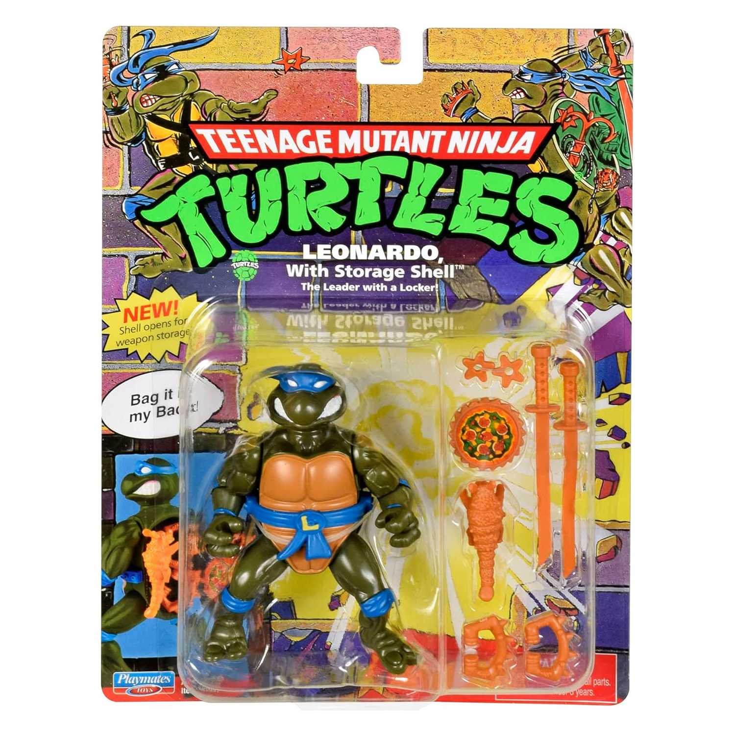 TMNT – Vėžliuko nindzės figūrėlė Leonardo su aksesuarais - Image 2