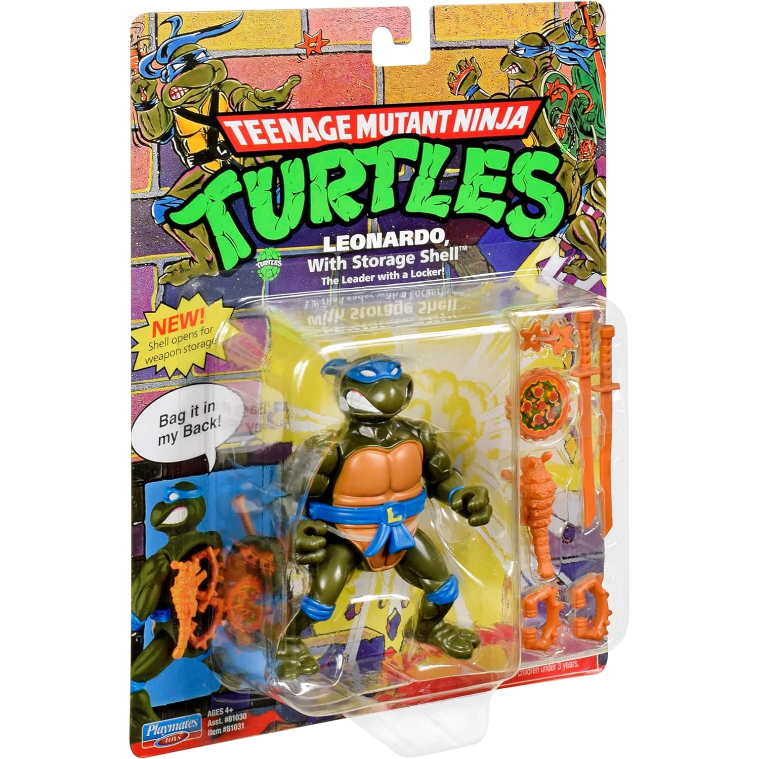 TMNT – Vėžliuko nindzės figūrėlė Leonardo su aksesuarais - Image 4