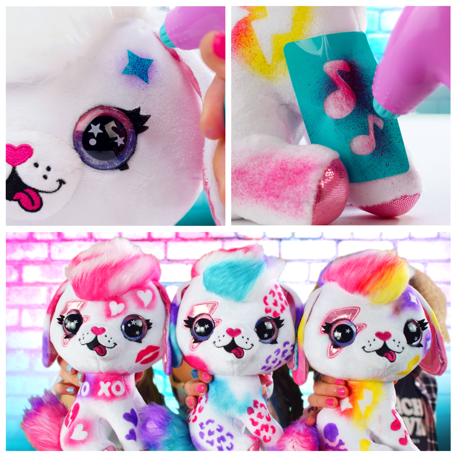 Airbrush Plush - Rinkinys su aerografu "Šuniukas" - 26 cm - Image 18