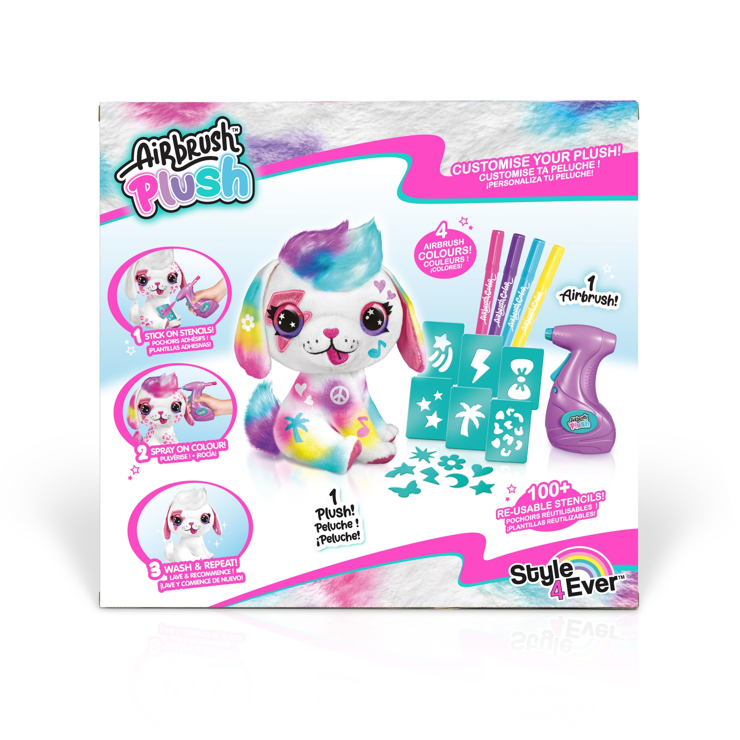 Airbrush Plush - Rinkinys su aerografu "Šuniukas" - 26 cm - Image 8