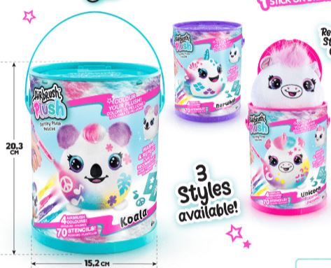 Airbrush Plush – Rinkinys su aerografu „Gyvūnėlis kibirėlyje“ - Image 2