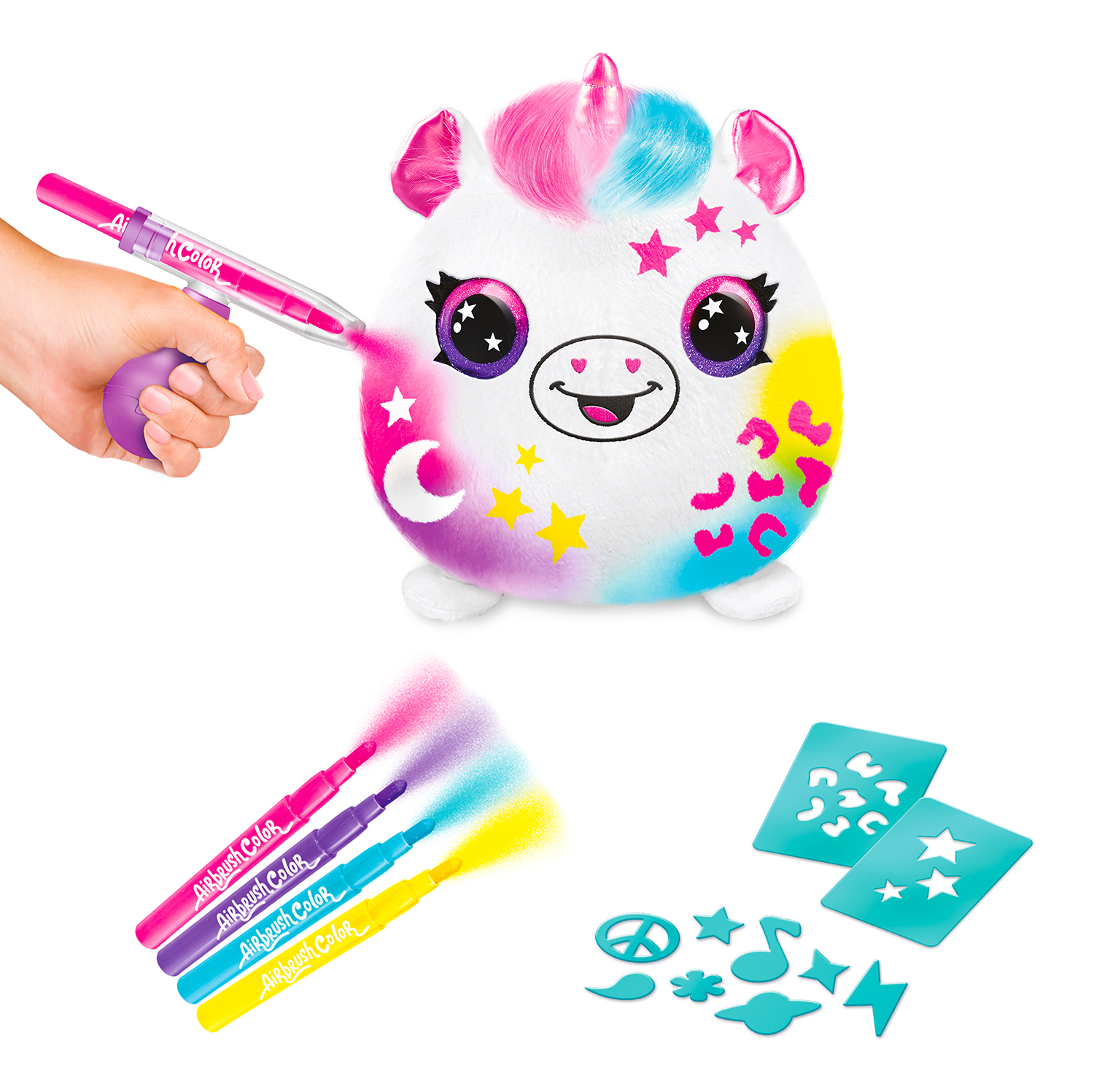 Airbrush Plush – Rinkinys su aerografu „Gyvūnėlis kibirėlyje“ - Image 11