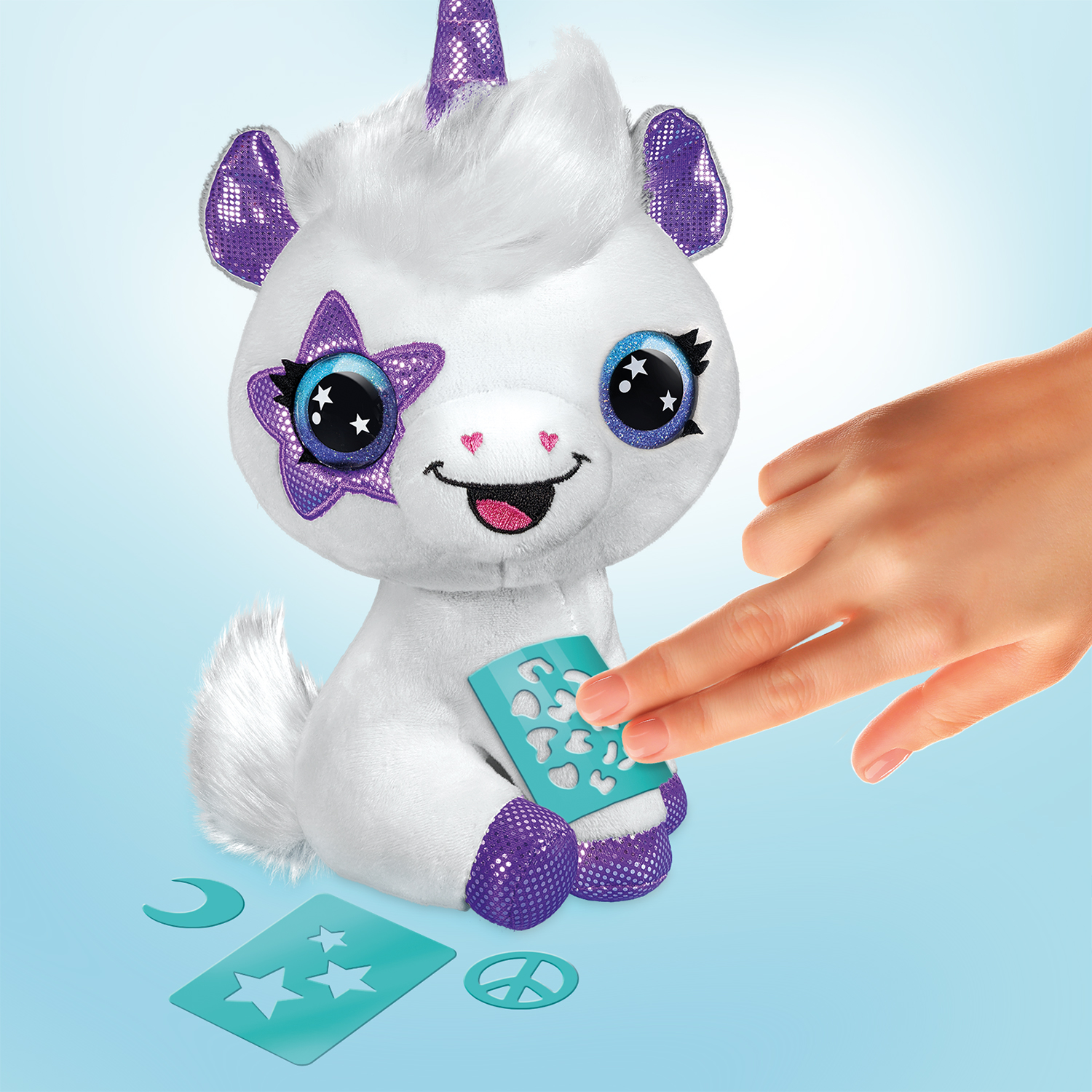 Airbrush Plush - Rinkinys su aerografu "Vienaragis" - 25 cm - Image 11
