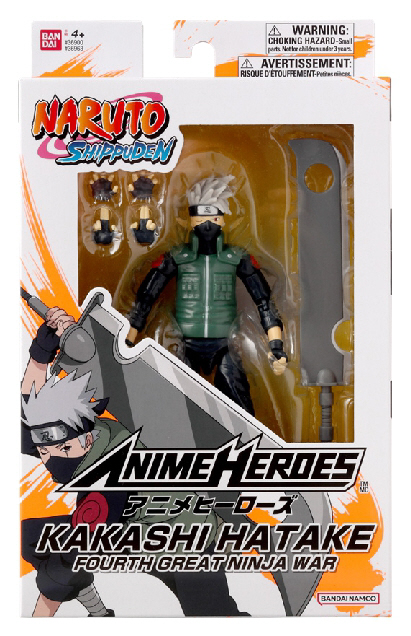 Naruto - Figūrėlė su priedais, Hatake Kakashi ketvirtasis nindzių karas - 16 cm