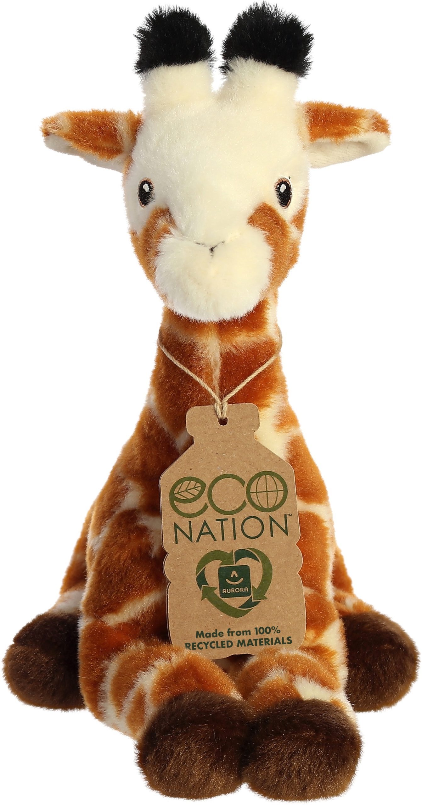 Aurora – Eco Nation pliušinė Žirafa - 24 cm - Image 2
