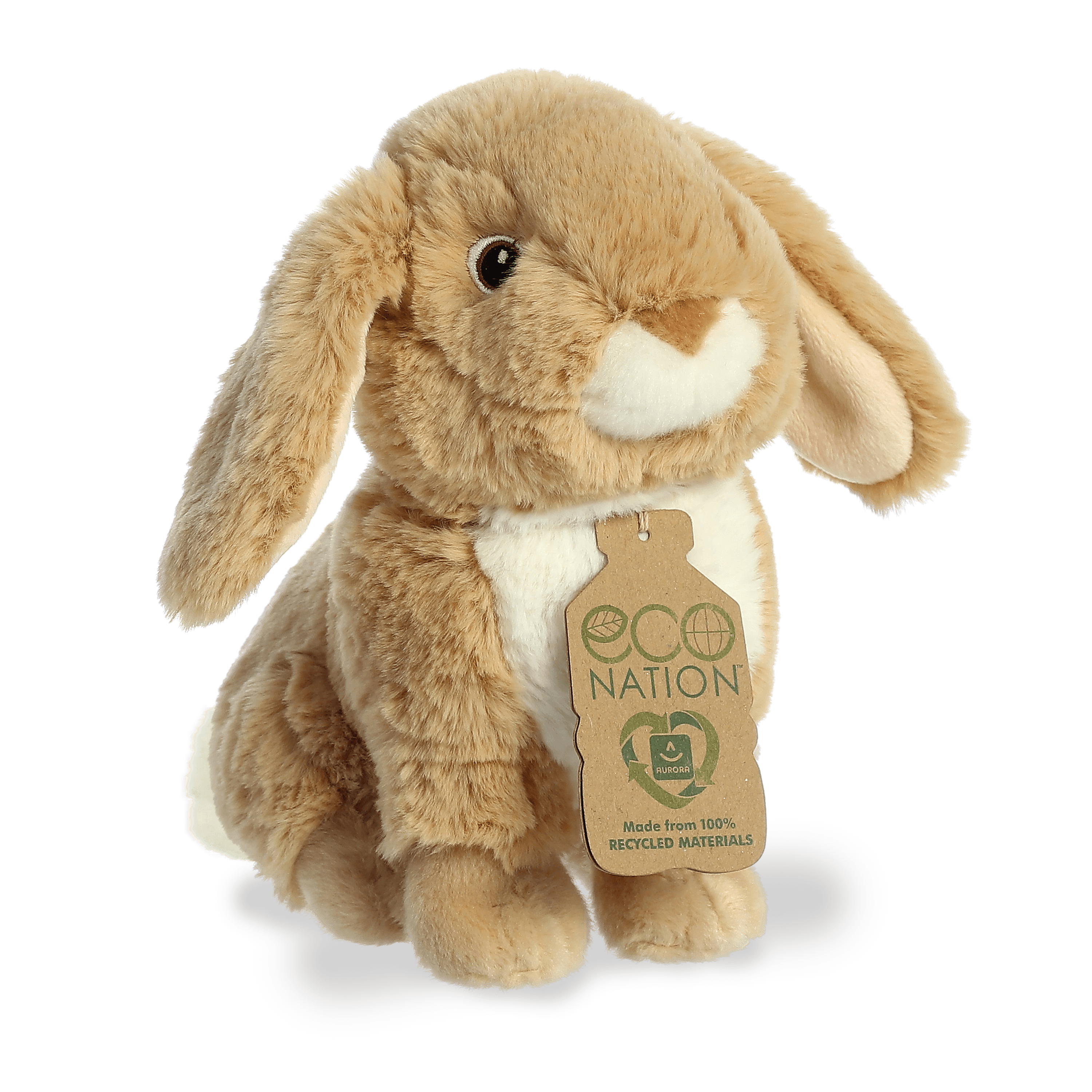 Aurora – Eco Nation pliušinis triušiukas - 20 cm