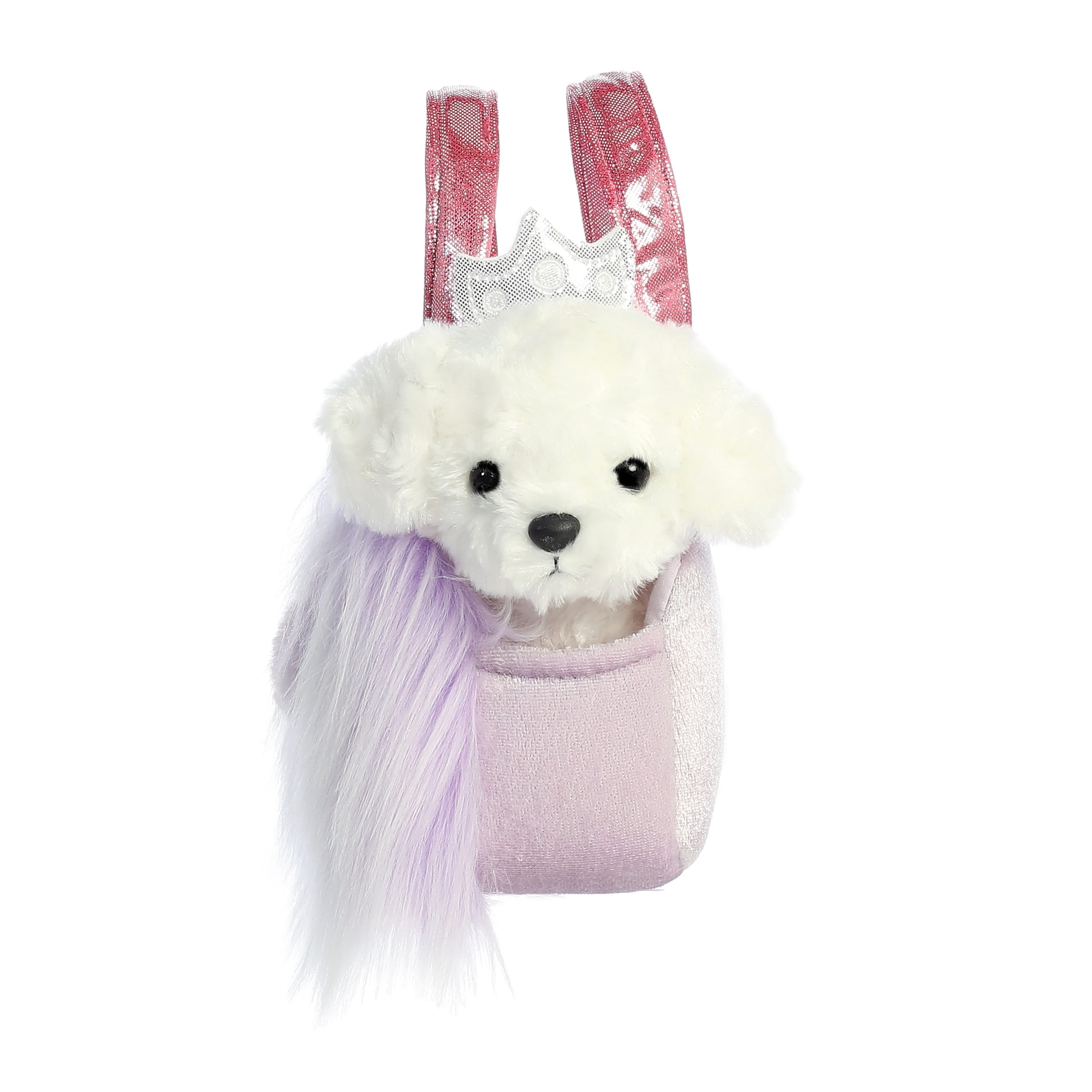 Aurora – Fancy Pals pliušinis šuniukas rankinėje - 20 cm - Image 3