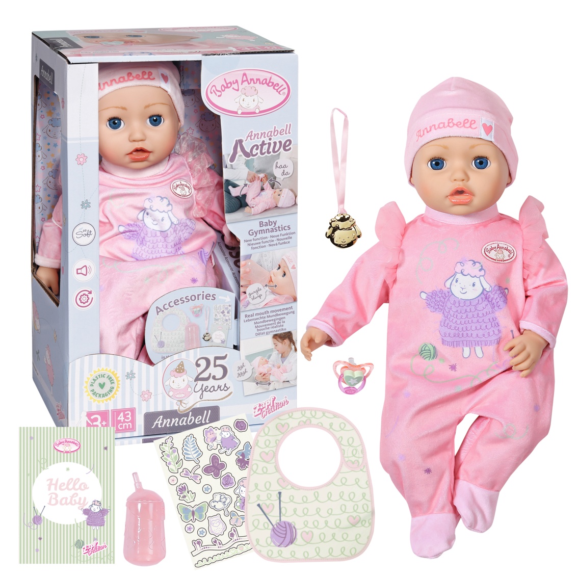 Baby Annabell – Interaktyvi lėlė - 43 cm