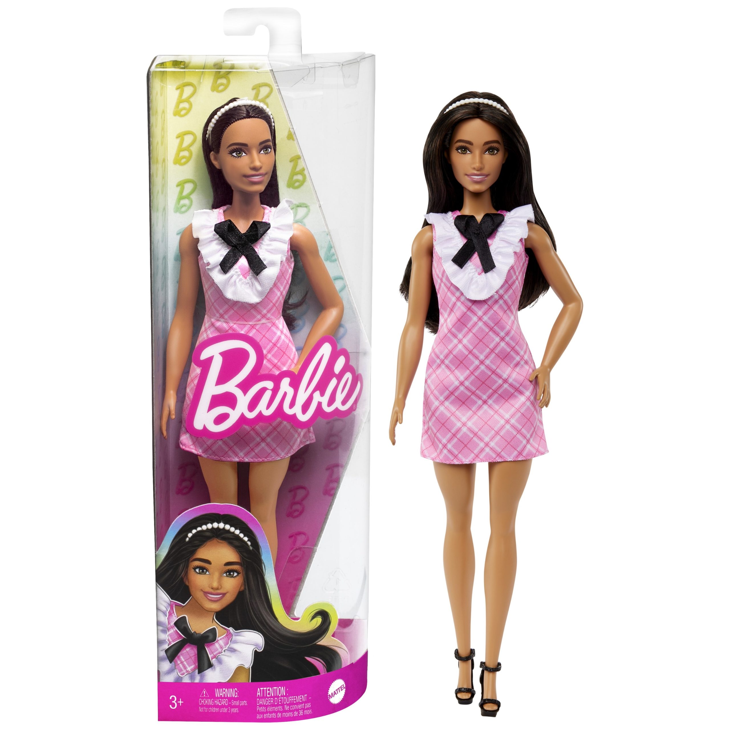 Barbie - Barbė madistė rožine suknele, HJT06