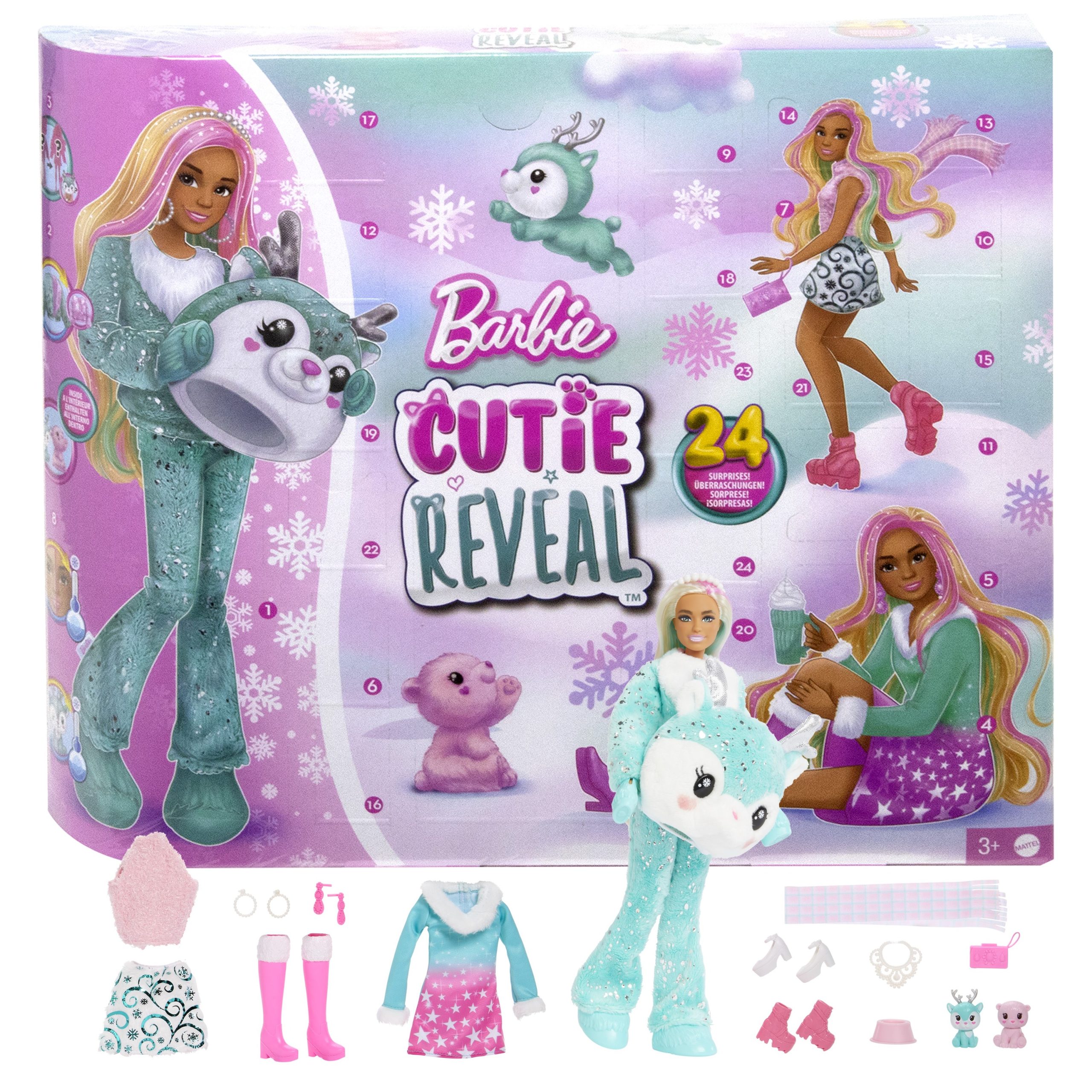 Barbie - Barbės Cutie Reveal advento kalendorius, HJX76