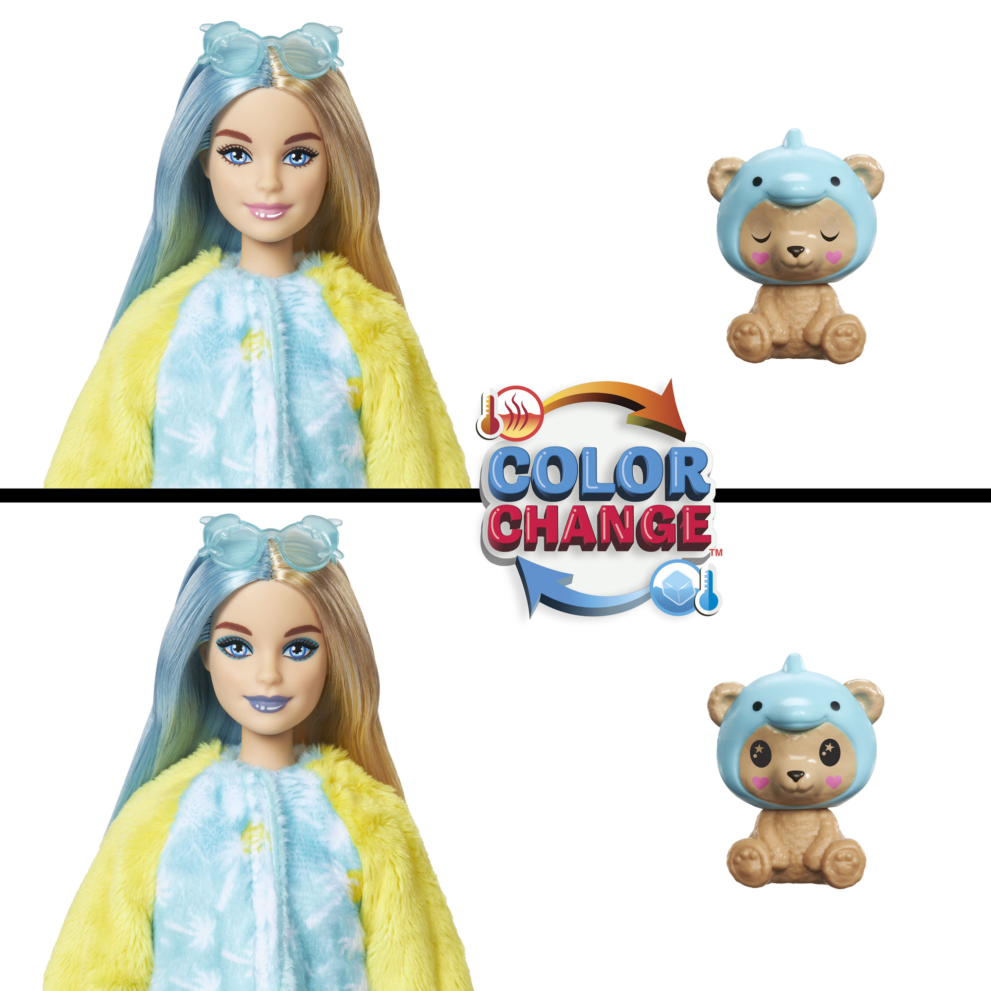 Barbie - Lėlė Barbė Cutie Reveal, meškutis ir delfinas, HRK25 - Image 5