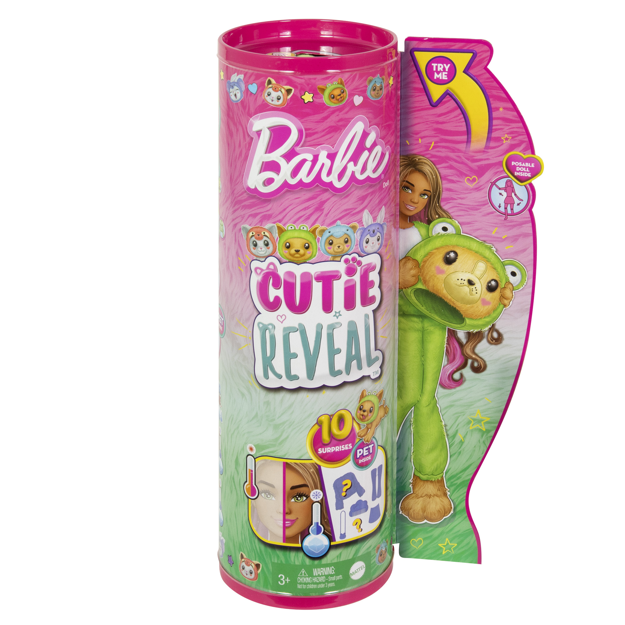 Barbie - Lėlė Barbė Cutie Reveal, šunelis ir varlė, HRK24 - Image 7