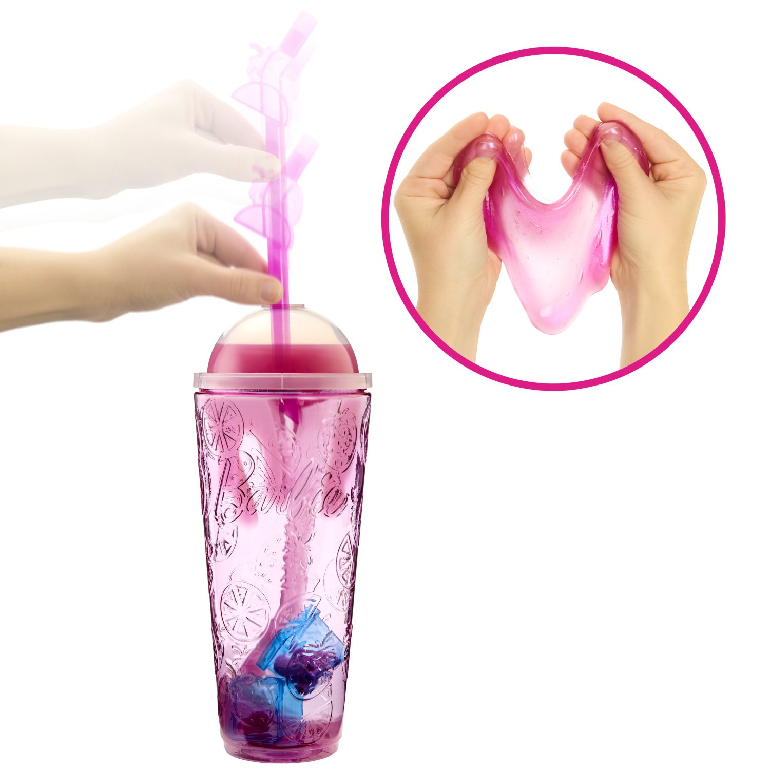 Barbie - Barbės POP Reveal rinkinys, vaisių sulčių serija – braškė, HNW41 - Image 2