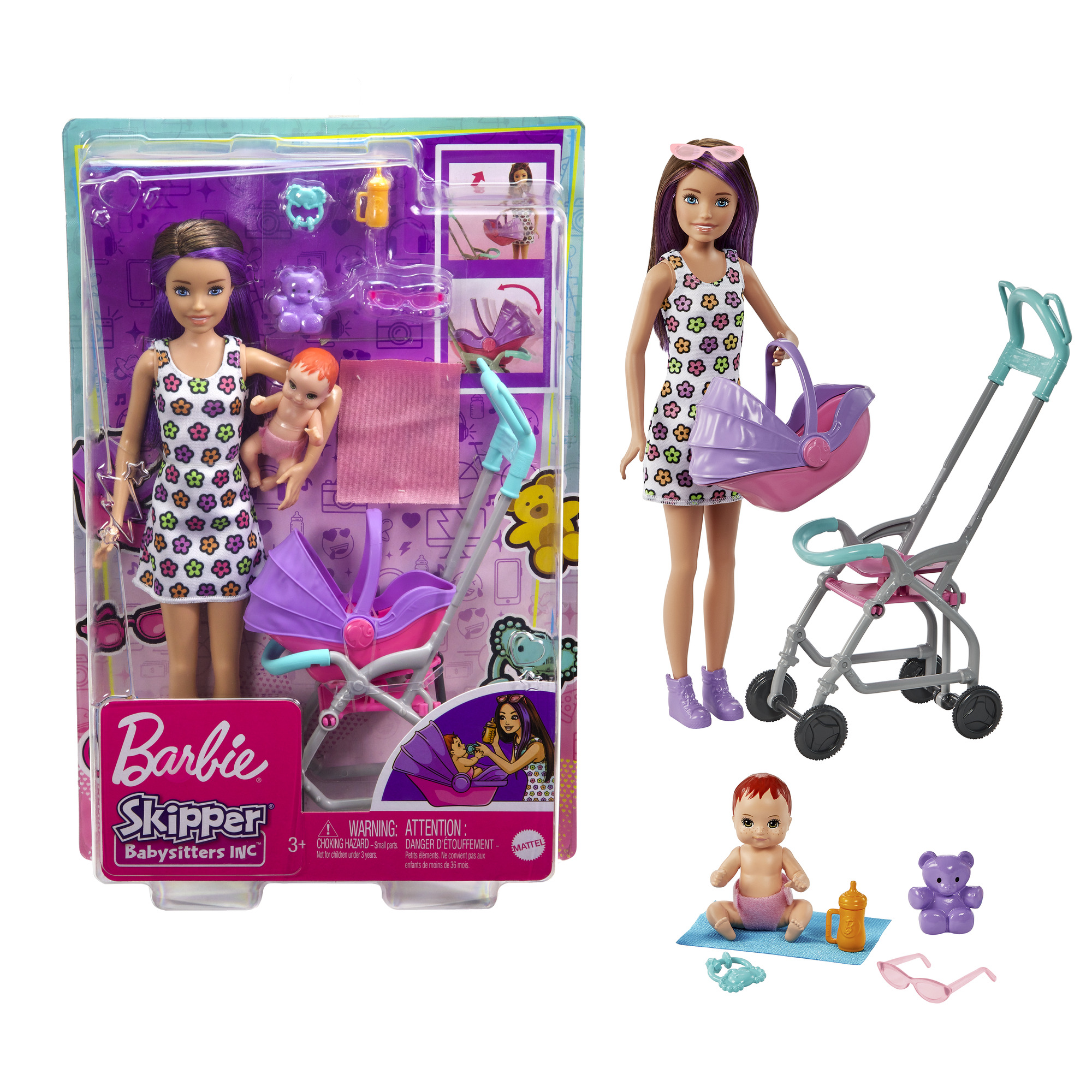 Barbie - Lėlės auklės rinkinys, GXT34