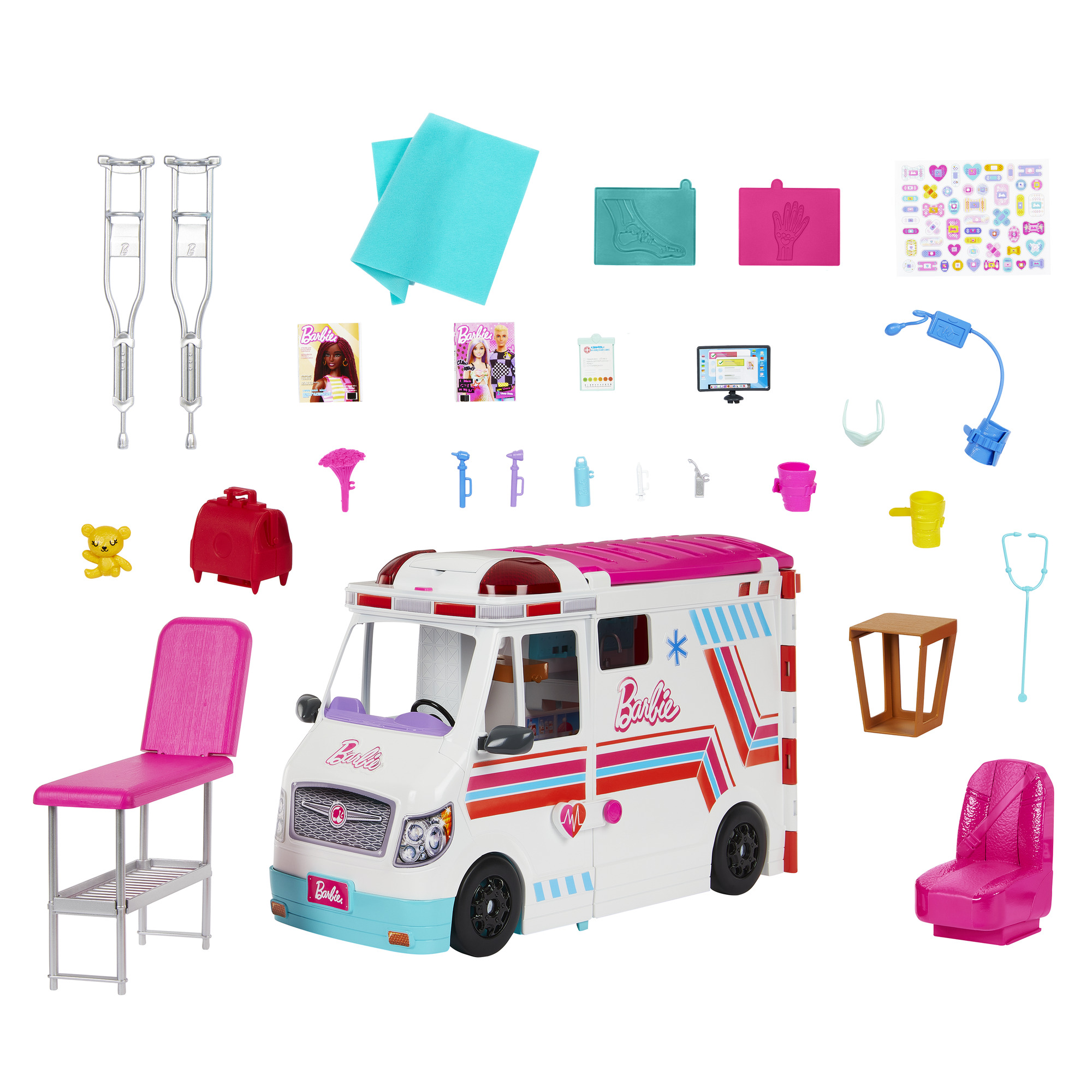 Barbie - Care Clinic greitosios pagalbos rinkinys - Image 4