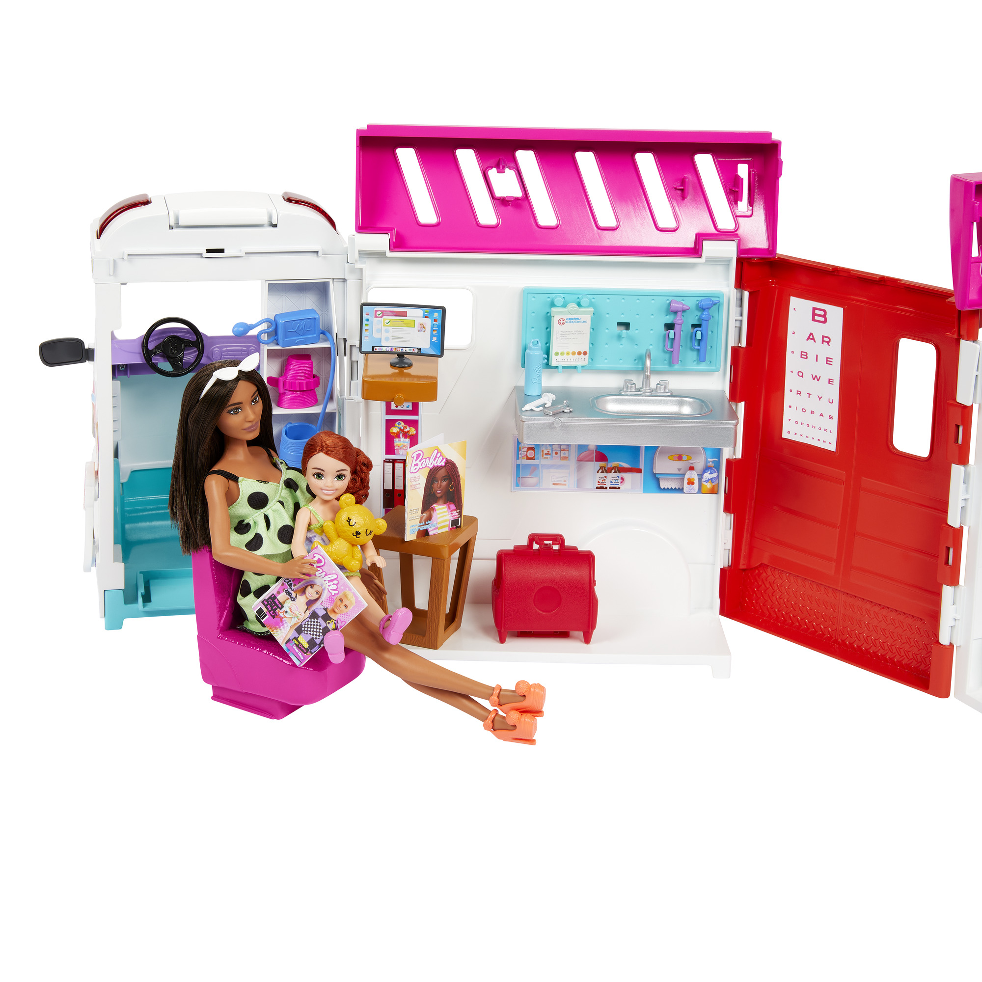 Barbie - Care Clinic greitosios pagalbos rinkinys - Image 6