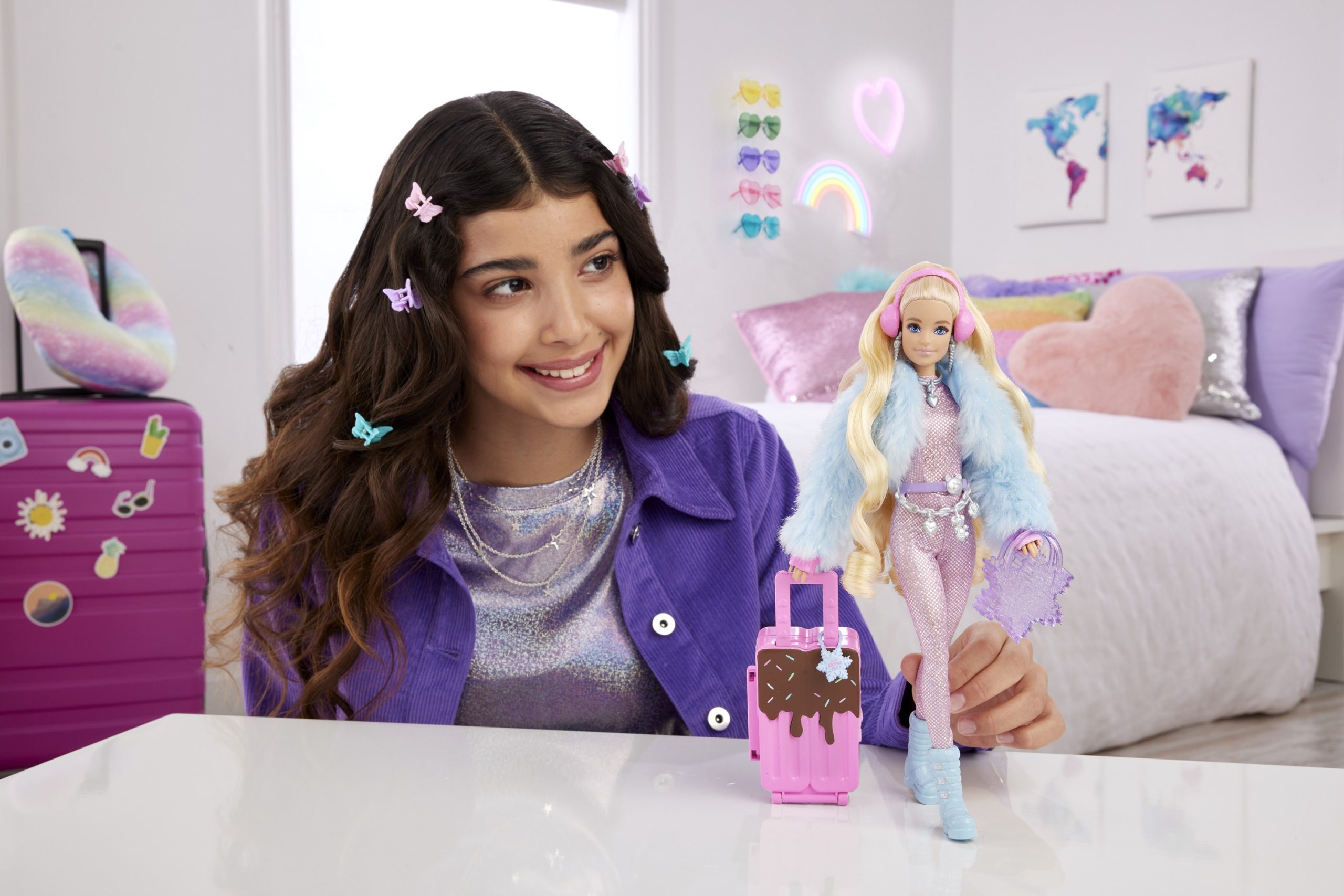 Barbie - Teminė lėlė Barbie Extra Fly – sniegas, HPB16 - Image 2