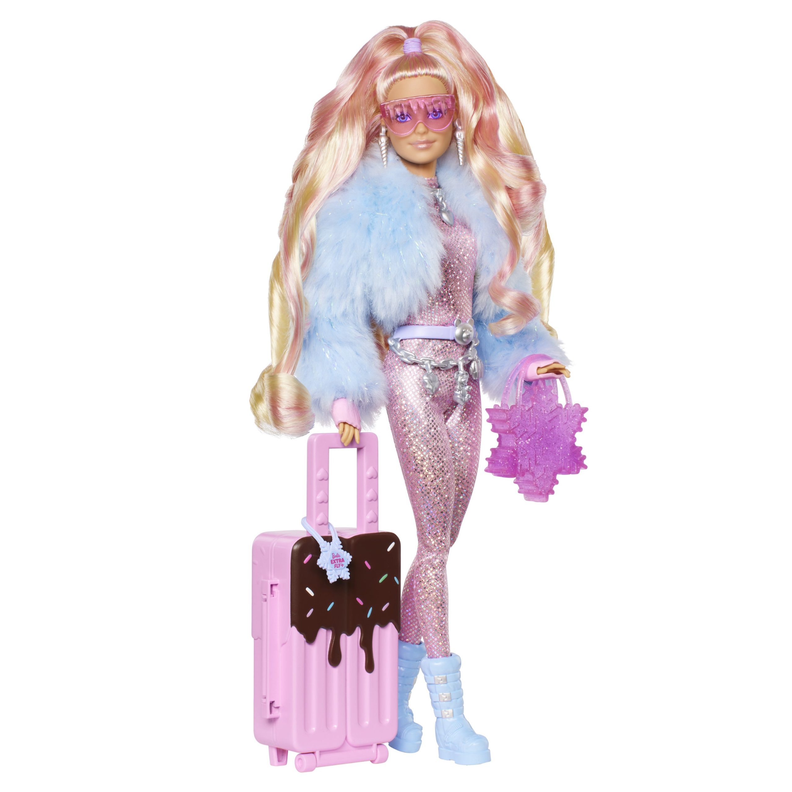 Barbie - Teminė lėlė Barbie Extra Fly – sniegas, HPB16 - Image 4