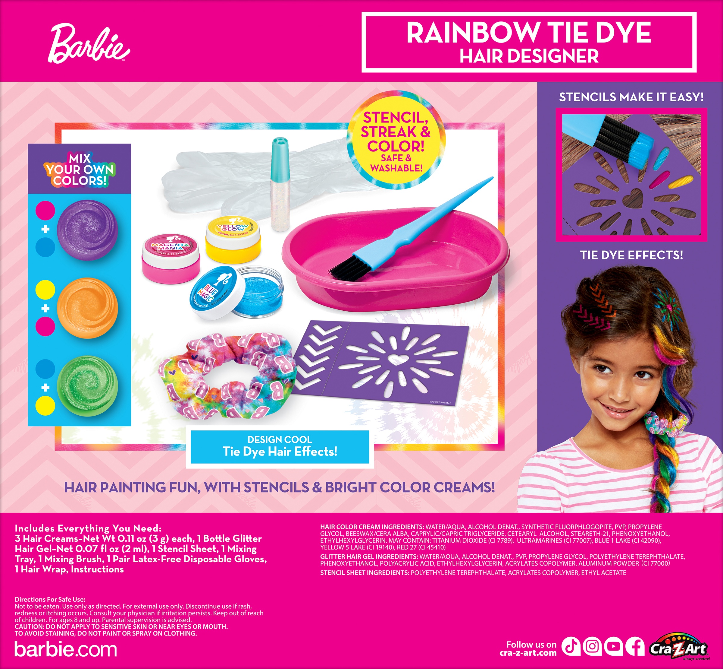 Barbie - Kūrybinis rinkinys „Plaukų stilistas“, Cra-Z-Art - Image 3