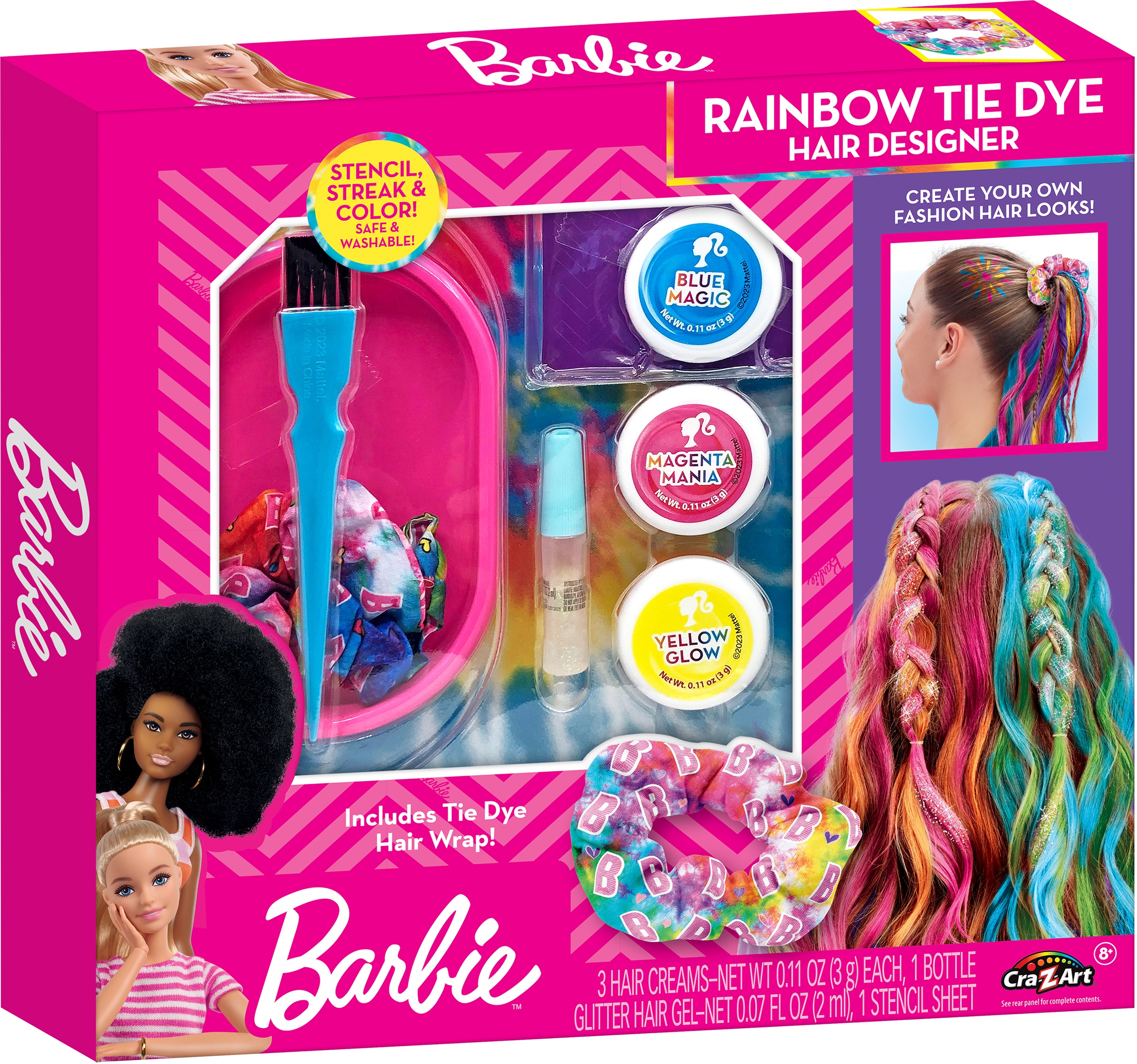 Barbie - Kūrybinis rinkinys „Plaukų stilistas“, Cra-Z-Art