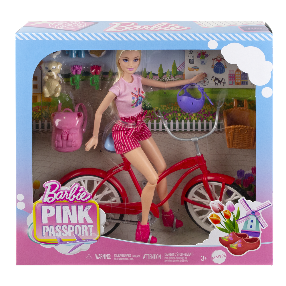 Barbie - Lėlės ir dviračio rinkinys, HWJ00 - Image 3