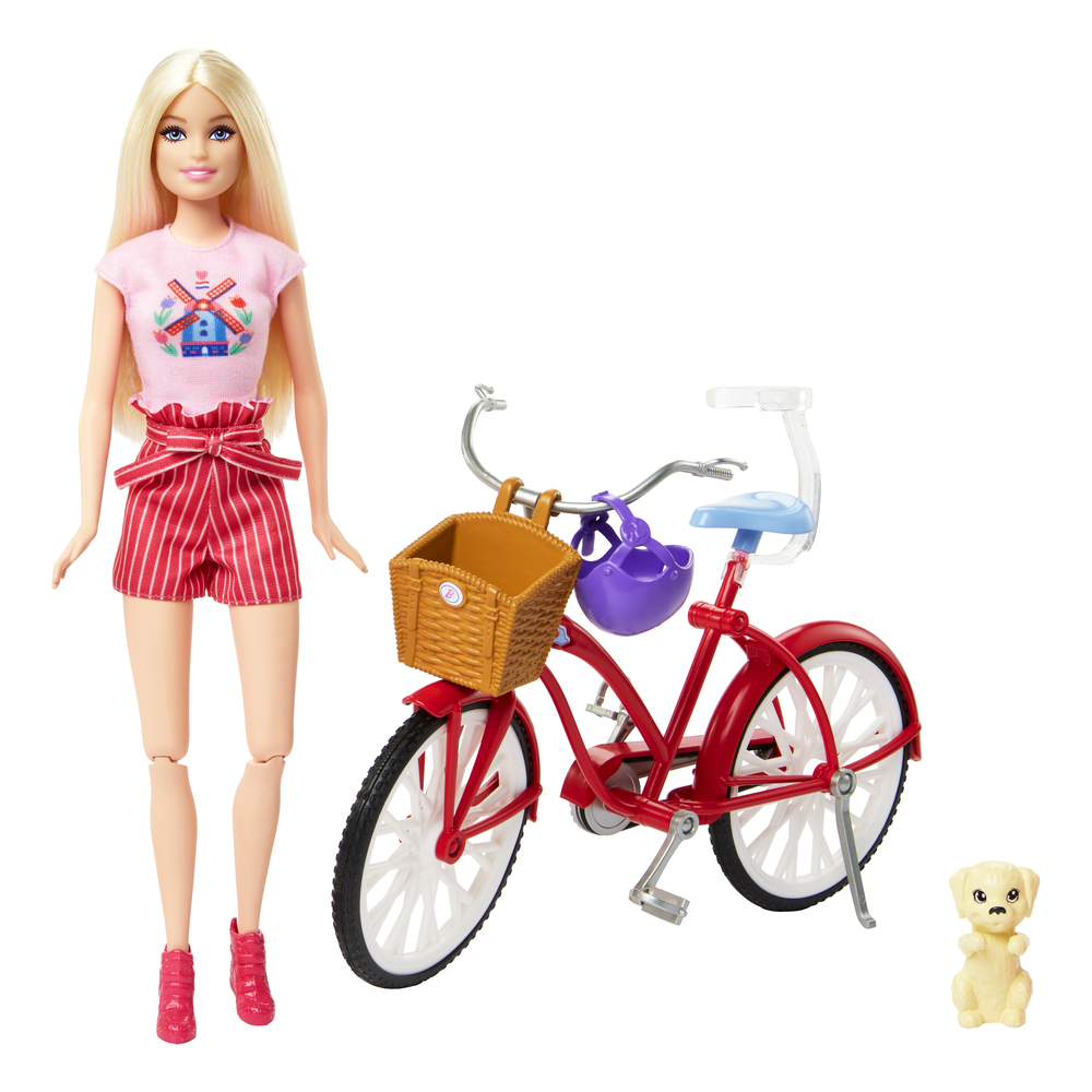 Barbie - Lėlės ir dviračio rinkinys, HWJ00