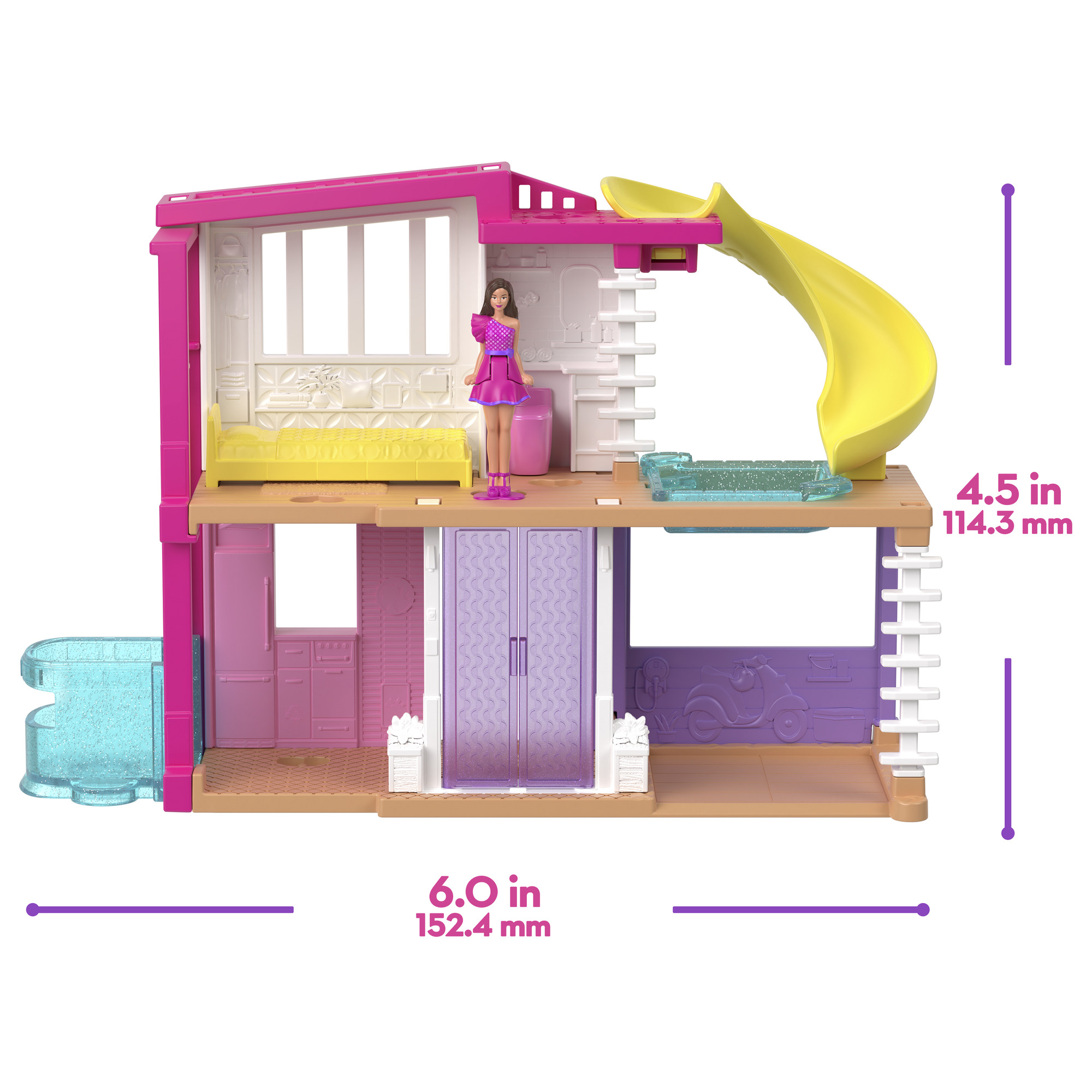 Barbie - BarbieLand mini namas, HYF44 - Image 7