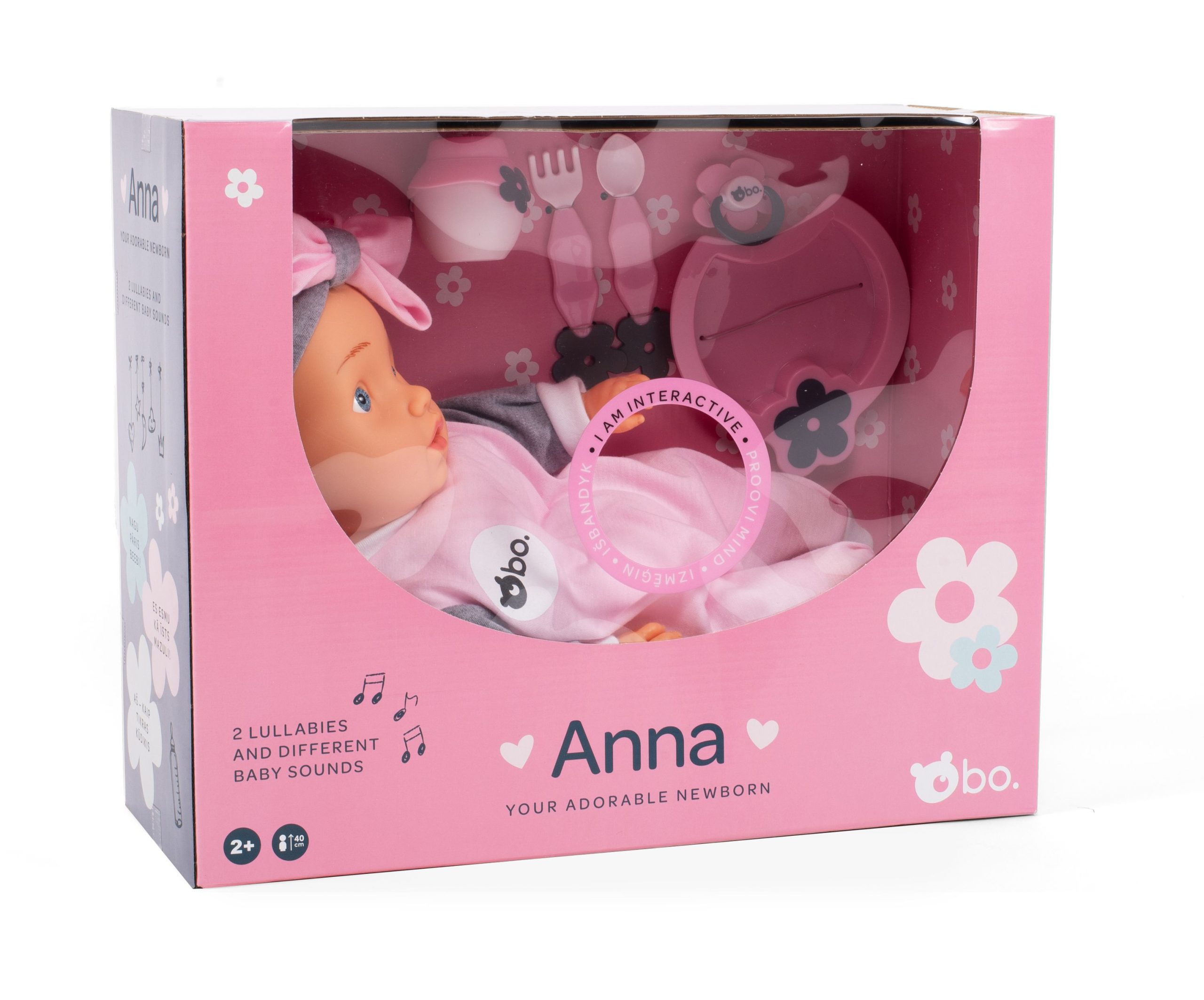Bo. - Interaktyvi lėlytė-naujagimis Anna - 42 cm - Image 3