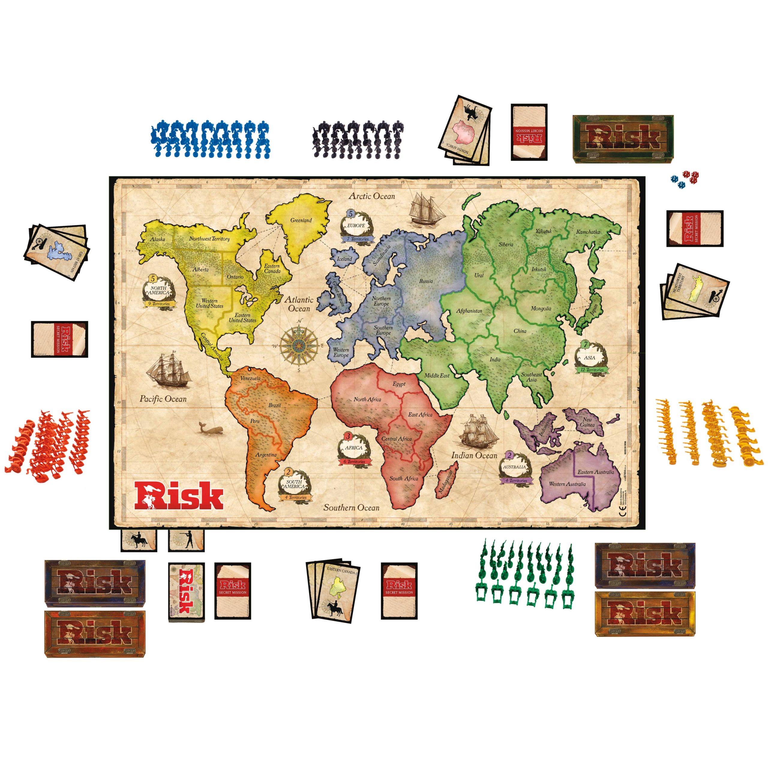 Hasbro - Žaidimas „Rizika“, Eng - Image 3