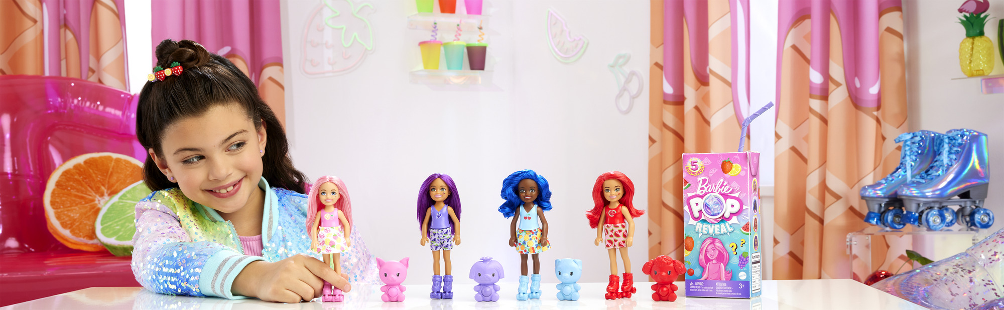 Barbie - Čelsės POP Reveal rinkinys vaisių serija, HRK58 - Image 2